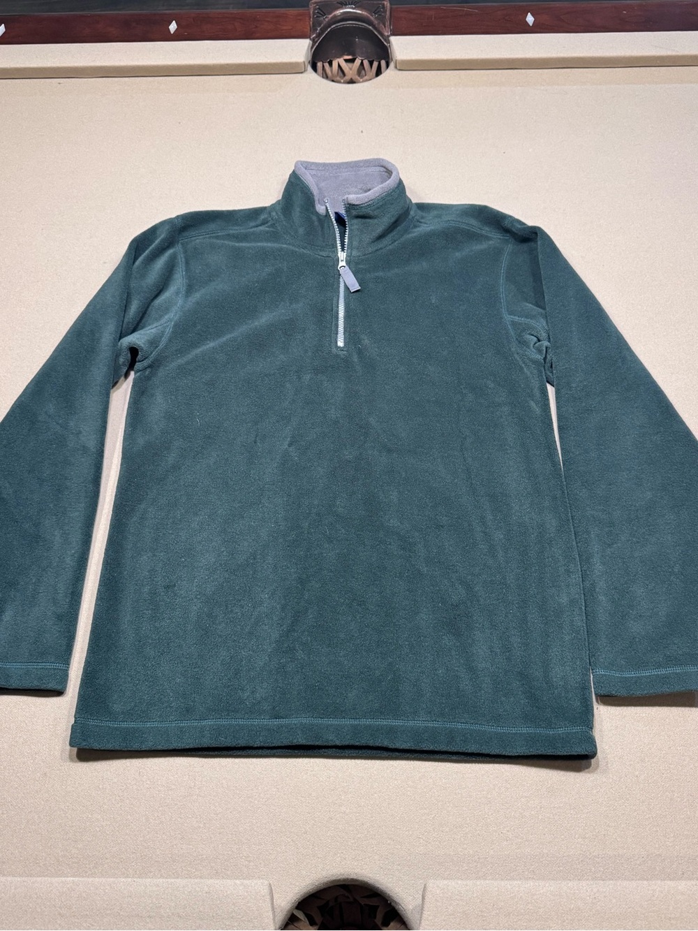 Champs Vintage Sports quarter-zip forest green fleece pullover
